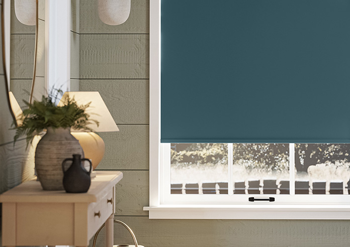 Trinity (Blackout), Teal - Roller Blind - Image 5